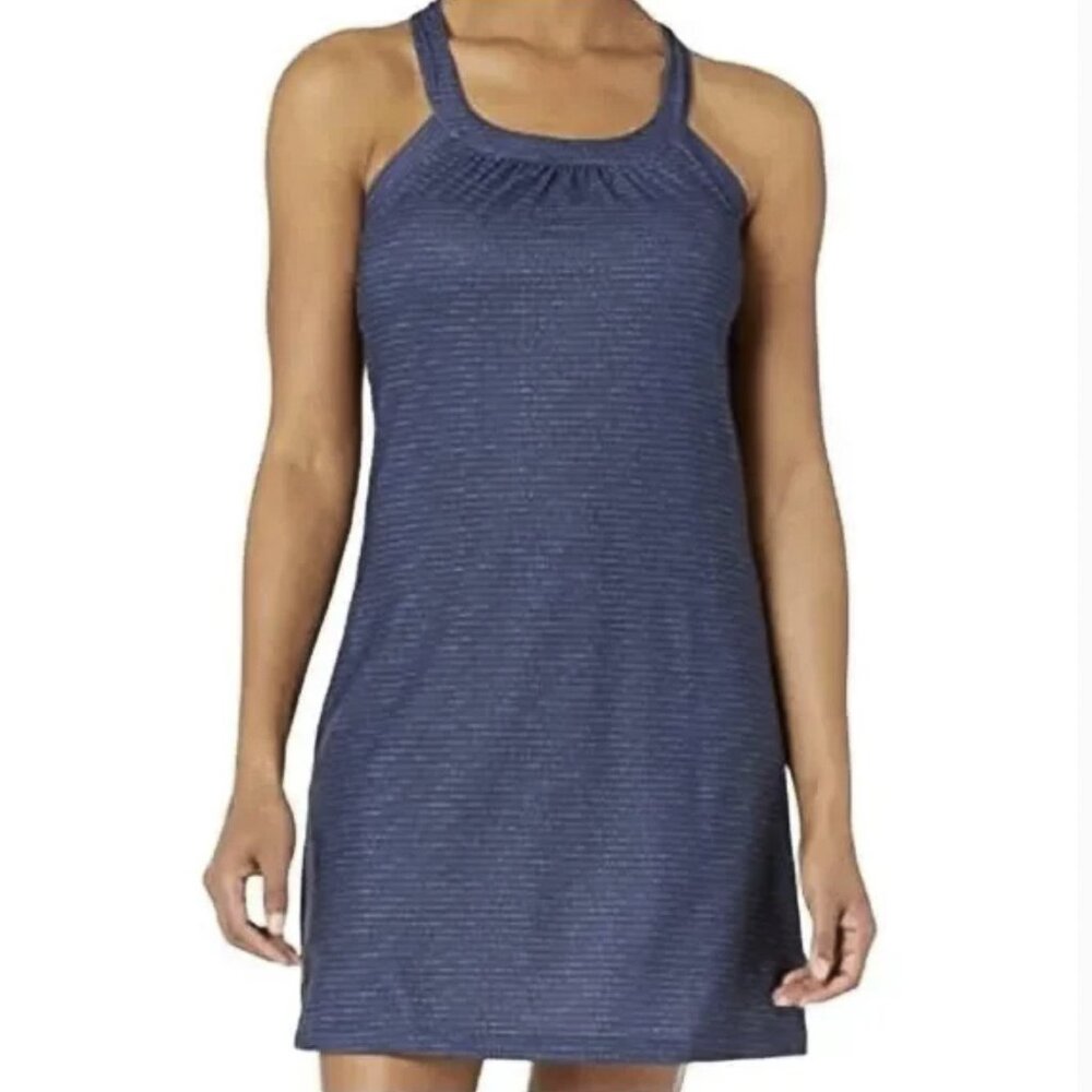 prAna Cantine Dress in Blue Anchor‎ Sea Spray Athletic Dress Size S - NWT